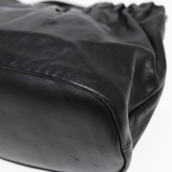 GUCCI Hand Bag Leather 2way Black Gold 212994 Auth ac3216 - Picture 12 of 16